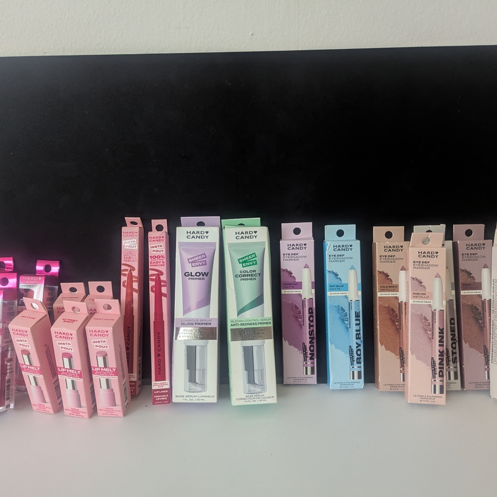 Hard Candy Makeup Set Primer Eyeshadow Marker Lip Liner Lip Repair Oil Lip Melt